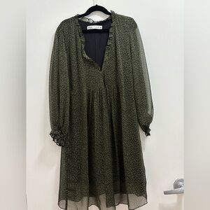 Zara sheer mini dress